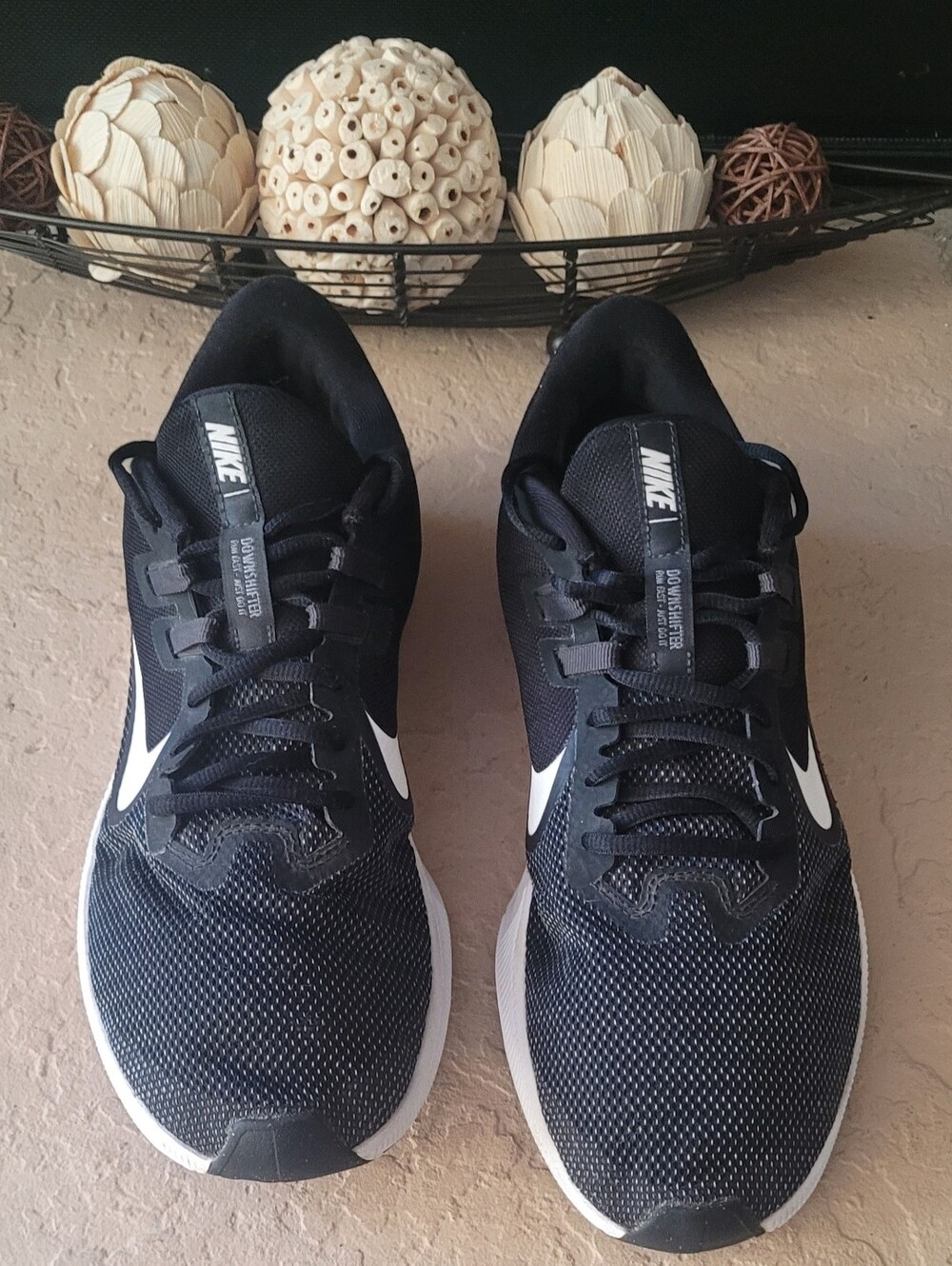 Size 11.5 Nike Downshifter Black Running Men Sneakers AQ7481-002